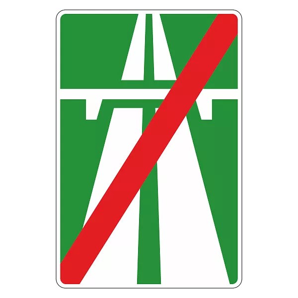 Дорожный знак 5.2 Конец автомагистрали