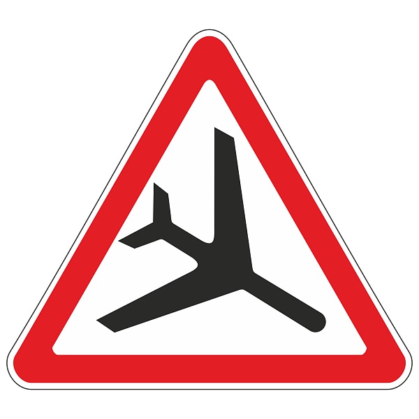 Дорожный знак 1.30 — Низколетящие самолеты