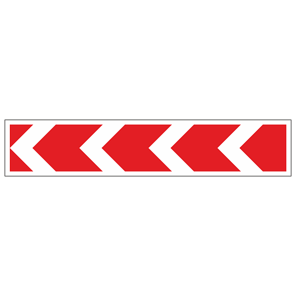 Дорожный знак 1.34.2 — Направление поворота (размер 3)