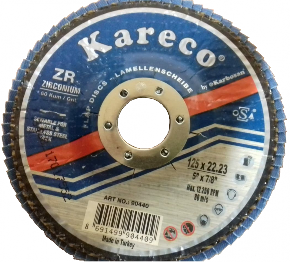 Лепестковый круг 125х22 ZR60 KAR-ECO