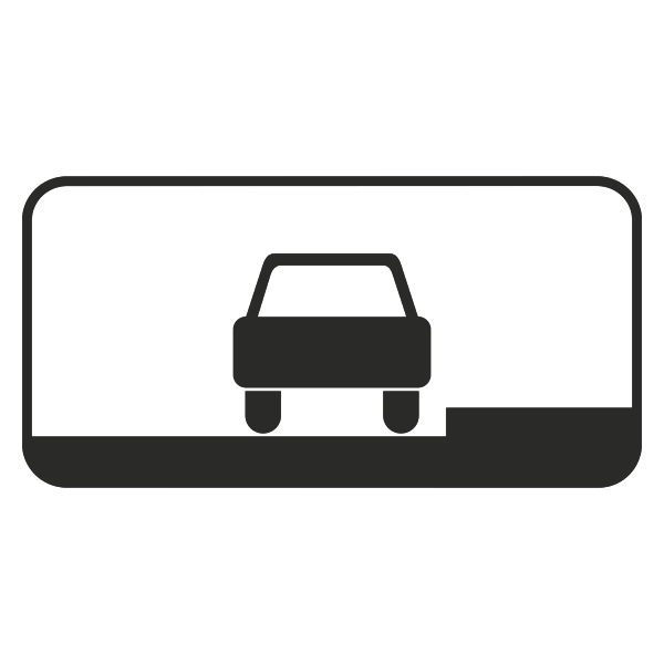 Дорожный знак 8.6.1 Способ постановки транспортного средства на стоянку