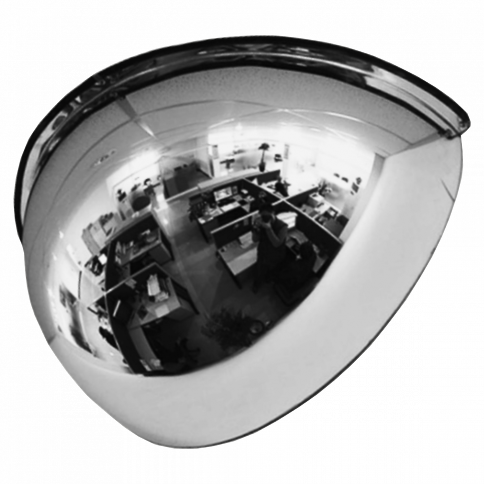 Зеркало купольное 1/2 сферического зеркала DL-600х360